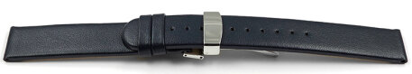 Vegan Quick Release Apple Fibre Dark Blue Watch Strap Foldover Clasp 12mm 14mm 16mm 18mm 20mm 22mm