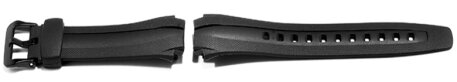 Watch strap Casio f. AQ-160W, AQ-163W, rubber,black