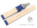 Vegan Quick Release Apple Fibre Blue Watch Strap Foldover Clasp 12mm 14mm 16mm 18mm 20mm 22mm