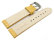 Watch strap - Genuine leather - Croco print - yellow