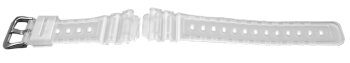 Genuine Casio White Translucid Resin Watch Strap for DW-5600LS-7