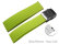 Quick Release Deployment clasp Silicone Rubber Stripes Waterproof green 18mm 20mm 22mm 24mm