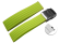 Quick Release Deployment clasp Silicone Rubber Stripes Waterproof green 18mm 20mm 22mm 24mm