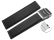 Quick Release Deployment clasp Silicone Profile Waterproof black 18mm 20mm 22mm 24mm