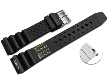 Quick Release Watch strap Silicone Sport Waterproof black...