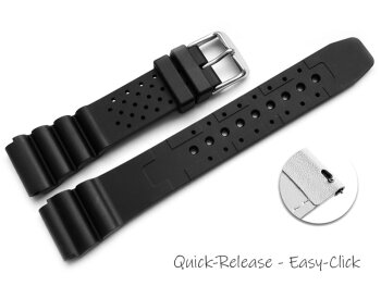 Quick Release Watch strap Silicone Sport Waterproof black 18mm 20mm 22mm 24mm