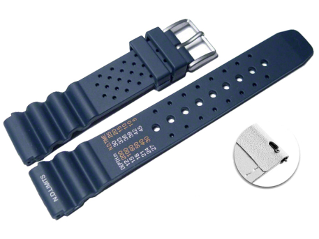 Quick Release Watch strap Silicone Sport Waterproof blue...