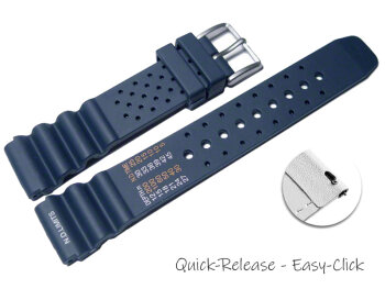 Quick Release Watch strap Silicone Sport Waterproof blue...