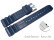 Quick Release Watch strap Silicone Sport Waterproof blue 18mm 20mm 22mm 24mm