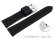 Quick Release Black Silicone Watch Strap with Black Stitching 18mm 20mm 22mm 24mm