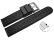 Quick Release Watch strap Silicone Tire profile black 18mm 20mm 22mm