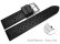 Quick Release Watch strap Silicone Carbon Style black 18mm 20mm 22mm 24mm