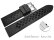 Quick Release Watch strap Silicone Carbon Style black 18mm 20mm 22mm 24mm