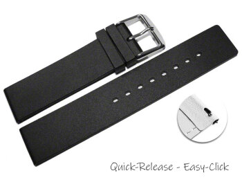 Quick Release Watch strap Silicone smooth black 12mm 14mm...