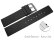Quick Release Watch strap Silicone smooth black 12mm 14mm 16mm 18mm 20mm 22mm 24mm