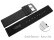 Quick Release Watch strap Silicone smooth black 12mm 14mm 16mm 18mm 20mm 22mm 24mm