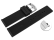 Quick Release Watch strap Silicone smooth black 12mm 14mm 16mm 18mm 20mm 22mm 24mm