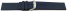 Quick Release Watch strap Silicone smooth dark blue 18mm 20mm 22mm