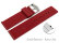 Quick Release Watch strap Silicone smooth red 18mm 20mm 22mm