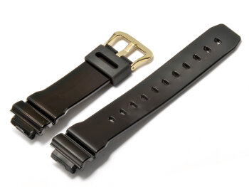 Casio Watch strap for DW-6900CB-1, rubber, black
