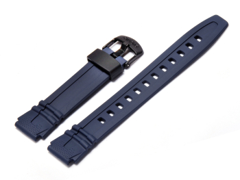 Watch strap Casio for HDD-600C, rubber, blue