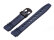 Watch strap Casio for HDD-600C, rubber, blue