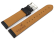 Black Vegan Grain Watch Strap lightly padded 12-22 mm