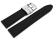 White Black Silicone Leather Hybrid Watch Strap 18mm 20mm 22mm