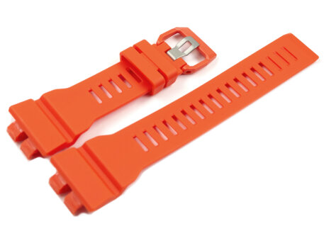 Genuine Casio Red Orange Resin Watch Band for GBA-800-4A