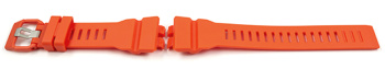 Genuine Casio Red Orange Resin Watch Band for GBA-800-4A