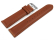 Light Brown Vegan Grain Watch Strap lightly padded 12-22 mm