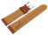 Light Brown Vegan Grain Watch Strap lightly padded 12-22 mm