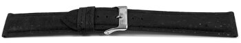 Black Vegan Cork Lightly padded Watch Strap 14mm 16mm...