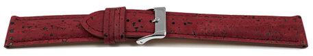 Bordeaux Vegan Cork Lightly padded Watch Strap 14mm 16mm 18mm 20mm 22mm