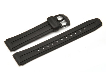 Watch strap Casio for W-211, rubber, black