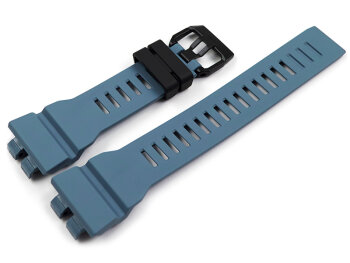 Genuine Casio Gray Blue Resin Watch Band for GBA-800UC-2A