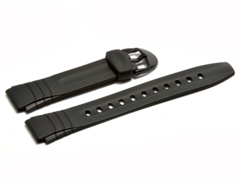 Casio Watch strap for F-200W-1, F-200W-9, rubber, black