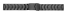 Solid Stainless Steel watch band - Deployment - brushed - black