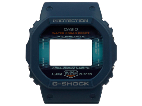 Geniune Casio G-Shock navy blue DW-5600CC-2 CASE/CENTER...