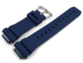 Genuine Casio Dark Blue Resin Watch Strap DW-5600BBM-2