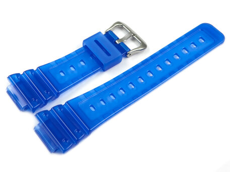 Blue Translucent Resin Watch Strap Casio DW-5600SB-2