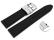 Quick Release White Black Silicone Leather Hybrid Watch Strap 18mm 20mm 22mm