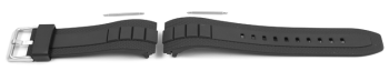 Watch strap Casio for MTF-E001-1AV, rubber, black