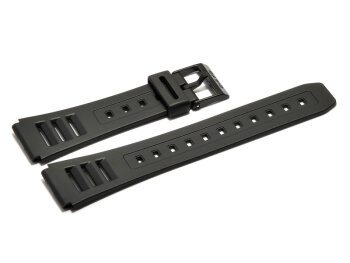 Watch strap Casio f. EB-3002,JC-11-1, W-740, rubber, black