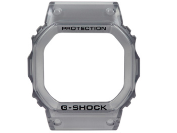 Genuine Casio G-Shock Grey Translucent Resin Bezel with black lettering for DW-B5600G-1