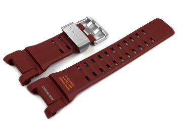 Genuine Casio Mudmaster Red Bio based Resin Watch Band...