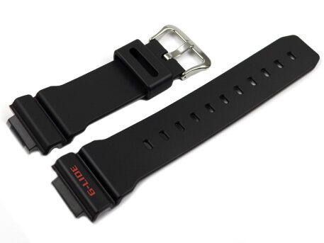 Genuine Casio G-Lide Black Watch Strap with gray inner...