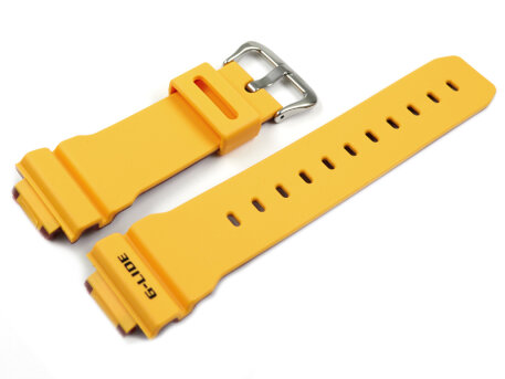 Genuine Casio G-Lide Yellow Watch Strap with red inner...