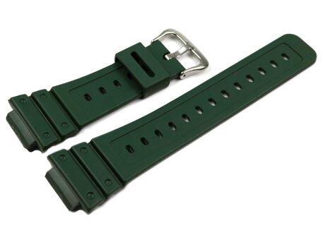 Genuine Casio Green Resin Watch Strap DW-5600RB-3