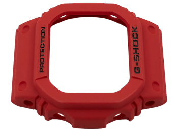 Casio Red Resin Replacement Bezel GW-M5610RB-4 with black letttering